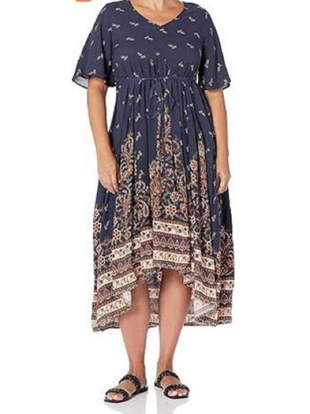 Avenue NWT Women's Plus Size Val Placement Dress boho paisley print size 30/32